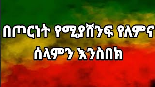 ጦርነት ኪሳራ እንጂ ትርፍ የለውም ፤ሰላምን እንስበክ🙏