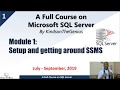 SQL Server Tutorial 1 -  Setup and Creating Your First Database