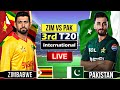 🔴Live: -Pakistan vs zimbabwe live Match Today - 3rd T20 International  -Pak vs Zim Live