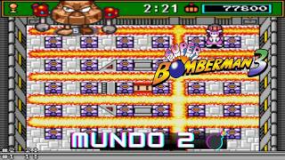 Super Bomberman 3 🎮 Mundo 2🔥FireStorm: Nostalgia Estratégica no SNES! 💣💥