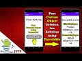 Pass Custom Object between two activities using Parcelable Interface, Intent in android studio