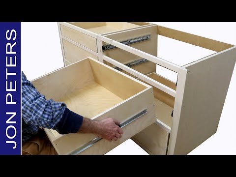 How to Build Kitchen Cabinets & Install Drawer Slides How to Build Kitchen Cabinets & Install Drawer Slides