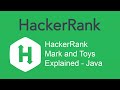 HackerRank Mark and Toys Explained - Java