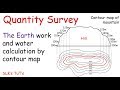 Quantity survey: Earth work by contour map