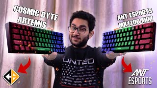 *Little Gaming Keyboard* Ant Esports MK1200 Mini | Comparison With Cosmic Byte Artemis