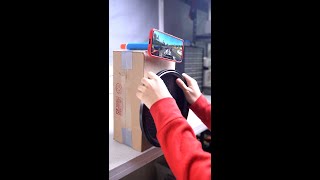DIY Cardboard Smartphone Steering Wheel Rig