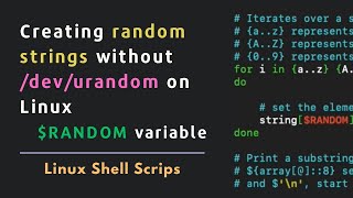 Bash Script: Using $RANDOM Variable in Bash for Random String Generation
