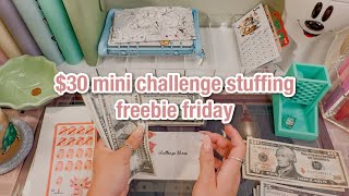 $30 freebie friday (saving for my home binder) | mini challenges | feb #2 | budgetwithamanda