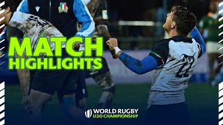 ITALY MAKE HISTORY! | South Africa v Italy Highlights | World Rugby U20 Championship