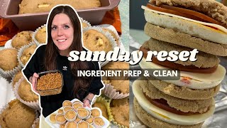 Sunday RESET | Ingredient Prep & Organize with Me | Staying on Track With Weight Loss