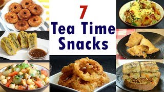 Indian Snack Recipes | 7 Tea Time Evening Indian Snacks Recipe | Breakfast And Snack Recipes