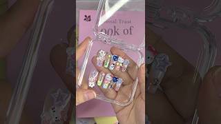 ASMR applying press on nails done #nails #pressonails #asmrsounds #nailart #asmrvideo #fakenails