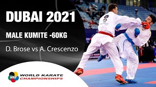 GOLD MEDAL. D. Brose vs A. Crescenzo - 2021 World Championships | WORLD KARATE FEDERATION