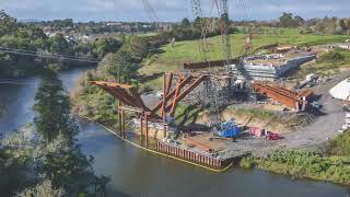 Waikato River Bridge | 2022 Construction Timelapse