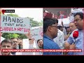 doctors protest doctors at rims jharkhand continue strike over unmet demands