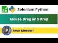 Mouse Drag and Drop using Selenium Python (Selenium Python)