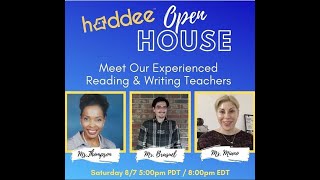 Meet Haddee's Online Reading & Writing Teachers!