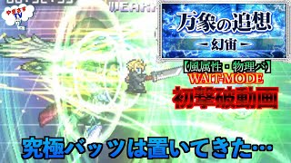 【FFRK ・縦画面】WAITモード・エデン幻宙・風属性物理パ攻略動画