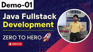 Java Full Stack Development Demo 01 | From Beginner to Expert | Zero to Hero #harshatrainings