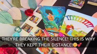 THEY'RE BREAKING THE SILENCE! THIS IS WHY THEY KEPT THEIR DISTANCE! #tarot #love #soulmate #psychic