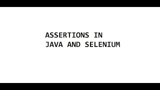 Assertion in Java Selenium