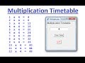 Python Tkinter GUI Tutorial of How to Create Multiplication Table