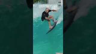 Legend Tom Carroll scores on #PerfectSwell wave pool in Japan.