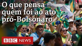 Protesto de Bolsonaro na avenida Paulista: manifestantes contam suas motivações