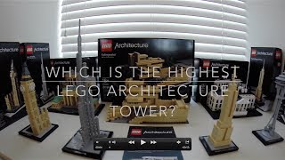 Which is the highest Lego Architecture tower? Empire State Building, Burj Khalifa, Big Ben