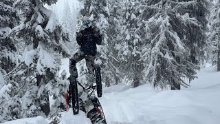 Riding In Crazy Untouched Powder!!!