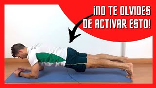 ¿CÓMO HACER LA PLANCHA ABDOMINAL FRONTAL CORRECTAMENTE? 💪 (técnica AVANZADA) ✅