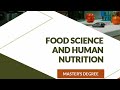 FOOD SCIENCE AND HUMAN NUTRITION - MASTER'S DEGREE