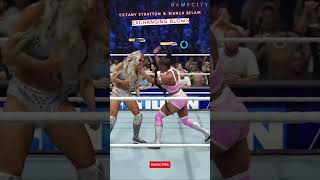 Tiffany Stratton \u0026 Bianca Belair Exchanging \u0026 Throwing Blows at Each Other #wwe2k24