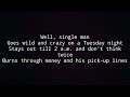 High Valley-Single Man(lyrics)