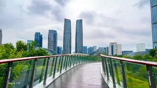 【4K】Walking Chengdu High-tech Zone_03, Jiaozi Park after the rain |Chengdu,China|