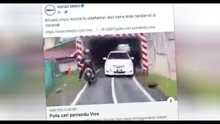 Pemandu Toyota Vios dah serah diri