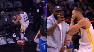 Stephen Curry kicks the sh*t out of chair after nasty dagger 3 vs Magic