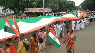 2.5 km long tiranga rally in Ichalkaranji. 15/08/2022