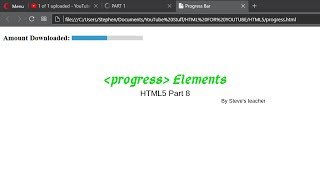 Progress Element | HTML5 Part 8