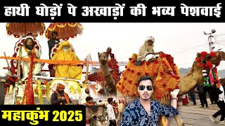 महाकुम्भ में साधू संतो की  पेशवाई | mahakumbh 2025 | mahkumbh mela | mahakumbh peshwai | mahakumbh |