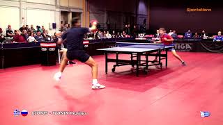 2018-19 Table Tennis Ελλάς - Ρωσία Άνδρες Γκιώνης - Ιβόνιν Replays 20/11/2018