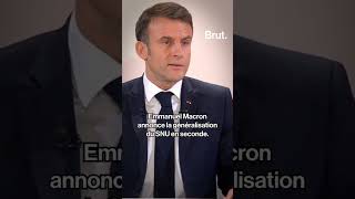 Emmanuel Macron annonce la généralisation du SNU en seconde