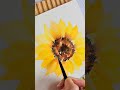 layered watercolor sunflower watercolorpainting