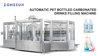 ZONESUN ZS-AFMC 24000BPH Full Automatic PET Bottle Carbonated Water Filling System