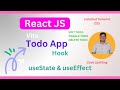 Building a Todo App with React: UseState & UseEffect | Edit, Delete, Toggle Tasks