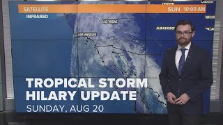 Tracking Hilary: Downgraded to tropical storm; landfall, potential flooding nears California