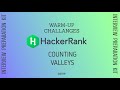 Counting Valleys | Hackerrank Solutions