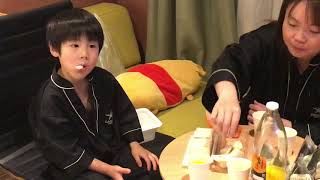 【Family】奈良県　橿原市　ホテルで夕飯（1） 【家族】 【Japanese usually family】 【2020/4/8】 【koumeican channel】