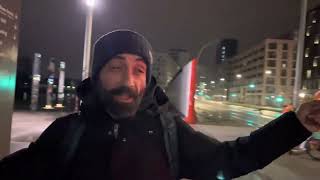 Night walk in Berlin - ღამის გასეირნება ბერლინში 2023- Nachtspaziergang in Berlin - 柏林牆