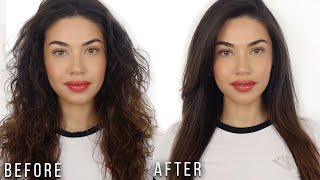 How To Get A Salon Blowout At Home | HAIR TUTORIAL | Eman